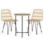 3-teiliges Gartensitzgruppen-Set aus synthetischem Rattan von vidaXL, Gartensets - Ref: Foro24-3157835, Preis: 185,95 €, Raba...