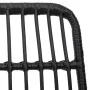 5-piece black synthetic rattan garden dining set by vidaXL, Garden sets - Ref: Foro24-3157844, Price: 329,10 €, Discount: %