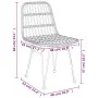 5-teiliges Garten-Esszimmerset aus synthetischem Rattan, schwarz von vidaXL, Gartensets - Ref: Foro24-3157844, Preis: 329,10 ...