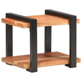 Mesita de noche de madera maciza de acacia 50x40x40 cm Mesita de noche de madera maciza de acacia 50x40x40 cm