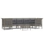 8-teiliges Gartenmöbel-Set und graue synthetische Rattankissen von vidaXL, Gartensets - Ref: Foro24-3187565, Preis: 480,98 €,...