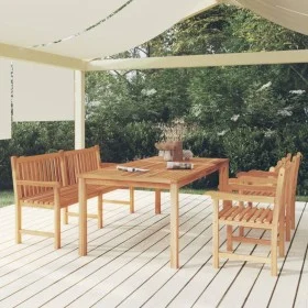 Garden dining set 4 pieces solid teak wood by vidaXL, Garden sets - Ref: Foro24-3157172, Price: 946,40 €, Discount: %