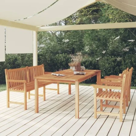 Juego de comedor para jardín 4 piezas madera maciza de teca de vidaXL, Conjuntos de jardín - Ref: Foro24-3157172, Precio: 945...