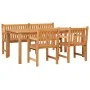 Juego de comedor para jardín 4 piezas madera maciza de teca de vidaXL, Conjuntos de jardín - Ref: Foro24-3157172, Precio: 945...