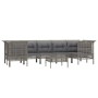 8-teiliges Gartenmöbel-Set und graue synthetische Rattankissen von vidaXL, Gartensets - Ref: Foro24-3187565, Preis: 480,98 €,...