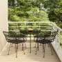 5-teiliges Garten-Ess-Set aus schwarzem synthetischem Rattan von vidaXL, Gartensets - Ref: Foro24-3157842, Preis: 328,12 €, R...