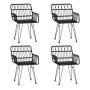 5-teiliges Garten-Ess-Set aus schwarzem synthetischem Rattan von vidaXL, Gartensets - Ref: Foro24-3157842, Preis: 331,95 €, R...