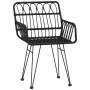 5-teiliges Garten-Ess-Set aus schwarzem synthetischem Rattan von vidaXL, Gartensets - Ref: Foro24-3157842, Preis: 328,12 €, R...