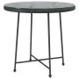5-Piece Black Synthetic Rattan Garden Dining Set by vidaXL, Garden sets - Ref: Foro24-3157842, Price: 328,09 €, Discount: %
