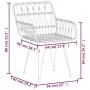 5-teiliges Garten-Ess-Set aus schwarzem synthetischem Rattan von vidaXL, Gartensets - Ref: Foro24-3157842, Preis: 328,12 €, R...