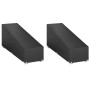 Fundas tumbonas 2 uds 12 ojales polietileno 205x75x40/70 cm de vidaXL, Fundas para muebles de jardín - Ref: Foro24-3155394, P...