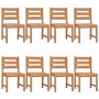 Juego de comedor para jardín 9 piezas madera maciza de teca de vidaXL, Conjuntos de jardín - Ref: Foro24-3157190, Precio: 974...
