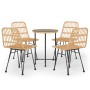 Juego de comedor de jardín 5 piezas ratán sintético de vidaXL, Conjuntos de jardín - Ref: Foro24-3157839, Precio: 333,55 €, D...