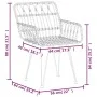 3-teiliges Garten-Ess-Set aus schwarzem synthetischem Rattan von vidaXL, Gartensets - Ref: Foro24-3157830, Preis: 169,09 €, R...