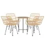 5-teiliges Gartensitzgruppen-Set aus synthetischem Rattan von vidaXL, Gartensets - Ref: Foro24-3157837, Preis: 308,37 €, Raba...