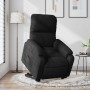 Sillón eléctrico reclinable elevable tela microfibra negro