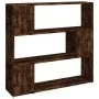Regal/Raumteiler aus geräucherter Eiche, 100 x 24 x 94 cm von vidaXL, Bücherregale und Regale - Ref: Foro24-826647, Preis: 56...