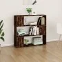 Regal/Raumteiler aus geräucherter Eiche, 100 x 24 x 94 cm von vidaXL, Bücherregale und Regale - Ref: Foro24-826647, Preis: 56...