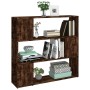 Regal/Raumteiler aus geräucherter Eiche, 100 x 24 x 94 cm von vidaXL, Bücherregale und Regale - Ref: Foro24-826647, Preis: 57...