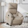 Sillón masaje eléctrico reclinable elevable tela gris taupe en Sillones | Comprar online en Foro24