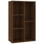 Brown oak plywood shelf/sideboard 50x25x80 cm by vidaXL, Bookcases and shelves - Ref: Foro24-826613, Price: 45,71 €, Discount: %