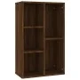 Regal/Sideboard aus braunem Eichensperrholz, 50 x 25 x 80 cm von vidaXL, Bücherregale und Regale - Ref: Foro24-826613, Preis:...