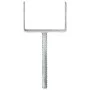 Fence anchors 6 pcs silver galvanized steel 14x6x30 cm by vidaXL, Spikes for anchoring in the ground - Ref: Foro24-145322, Pr...