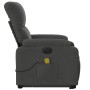 Sillón masaje eléctrico reclinable elevable tela gris oscuro