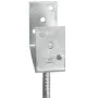 Fence anchors 6 pcs silver galvanized steel 14x6x30 cm by vidaXL, Spikes for anchoring in the ground - Ref: Foro24-145322, Pr...