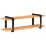 Mueble para TV de madera maciza de acacia 130x40x40 cm