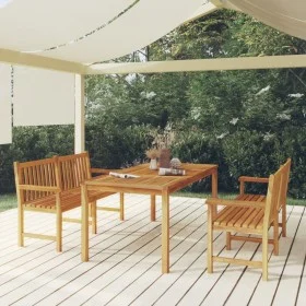 Garden dining set 3 pieces solid teak wood by vidaXL, Garden sets - Ref: Foro24-3157156, Price: 730,42 €, Discount: %