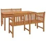 Garten-Essgruppe 3-teilig aus massivem Teakholz von vidaXL, Gartensets - Ref: Foro24-3157156, Preis: 756,19 €, Rabatt: %