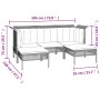 9-teiliges Gartenmöbel-Set und graue synthetische Rattankissen von vidaXL, Gartensets - Ref: Foro24-3187573, Preis: 560,81 €,...