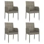 5-piece garden dining set with gray synthetic rattan cushions by vidaXL, Garden sets - Ref: Foro24-3185007, Price: 362,06 €, ...