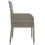5-piece garden dining set with gray synthetic rattan cushions by vidaXL, Garden sets - Ref: Foro24-3185007, Price: 362,06 €, ...