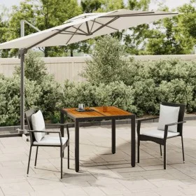 3-piece garden dining set with black synthetic rattan cushions by vidaXL, Garden sets - Ref: Foro24-3184987, Price: 261,48 €,...