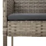 3-piece garden dining set with gray synthetic rattan cushions by vidaXL, Garden sets - Ref: Foro24-3185017, Price: 194,16 €, ...