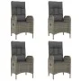 Garden dining set 7 pieces and gray synthetic rattan cushions by vidaXL, Garden sets - Ref: Foro24-3185036, Price: 1,00 €, Di...