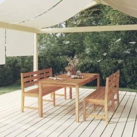 Garten-Essgruppe 3-teilig aus massivem Teakholz von vidaXL, Gartensets - Ref: Foro24-3157199, Preis: 667,79 €, Rabatt: %