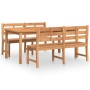 Garden dining set 3 pieces solid teak wood by vidaXL, Garden sets - Ref: Foro24-3157199, Price: 684,64 €, Discount: %