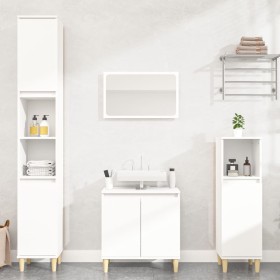3-teiliges Badezimmermöbelset aus weißem Sperrholz von vidaXL, Badezimmermöbel - Ref: Foro24-3185581, Preis: 181,60 €, Rabatt: %