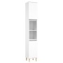 Juego de muebles de baño 3 pzas madera contrachapada blanco