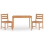 Garten-Essgruppe 3-teilig aus massivem Teakholz von vidaXL, Gartensets - Ref: Foro24-3157179, Preis: 402,29 €, Rabatt: %