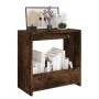 Beistelltisch aus geräuchertem Eichensperrholz, 50 x 26 x 50 cm von vidaXL, Seitentische - Ref: Foro24-826629, Preis: 30,52 €...