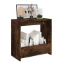 Beistelltisch aus geräuchertem Eichensperrholz, 50 x 26 x 50 cm von vidaXL, Seitentische - Ref: Foro24-826629, Preis: 38,48 €...
