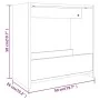 Beistelltisch aus geräuchertem Eichensperrholz, 50 x 26 x 50 cm von vidaXL, Seitentische - Ref: Foro24-826629, Preis: 30,52 €...