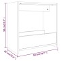 Beistelltisch aus geräuchertem Eichensperrholz, 50 x 26 x 50 cm von vidaXL, Seitentische - Ref: Foro24-826629, Preis: 38,48 €...