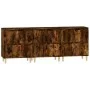 Aparadores 3 uds madera contrachapada roble ahumado 60x35x70 cm de vidaXL, Aparadores - Ref: Foro24-3185772, Precio: 168,72 €...