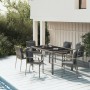 Garden dining set 7 pieces and gray synthetic rattan cushions by vidaXL, Garden sets - Ref: Foro24-3157960, Price: 485,37 €, ...