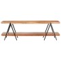 Mueble para TV de madera maciza de acacia 160x40x50 cm